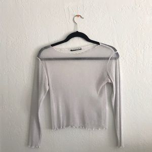 Brandy Melville Sheer Long Sleeve